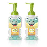 Babyganics KidsFoaming Body Wash Cupcake bottle with bubbly bath foam