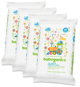 BabyGanics Toy, Table & Highchair Wipes pack front view for quick cleanups