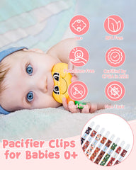 babygoal animal design pacifier clip helps keep pacifier handy during outings.