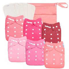 Babygoal cloth diaper pack open, ready for quick changes and reuse.