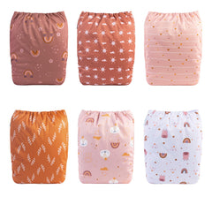 Babygoal Adjustable snaps demonstrate size options from S to L for growing babies.
