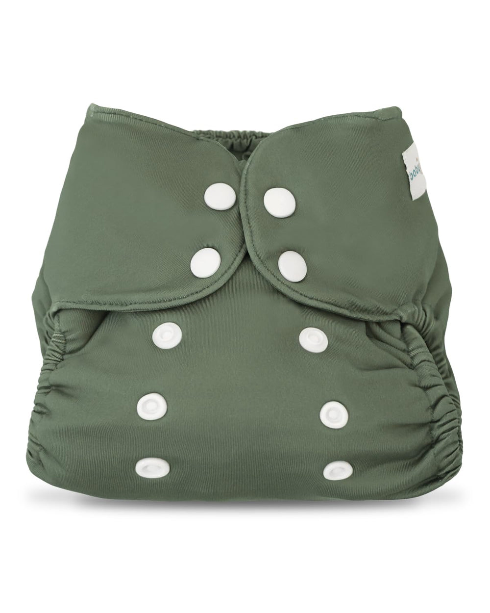 Babygoal cloth diaper cover with adjustable snaps for a snug newborn fit.