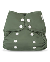 Babygoal cloth diaper cover with adjustable snaps for a snug newborn fit.