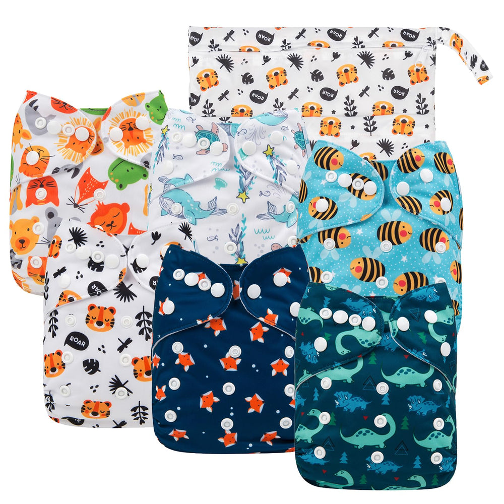 Babygoal diaper cover with adjustable snaps for growing babies