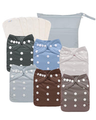 Babygoal cloth diapers pack cover showcases reusable design for eco-friendly baby care