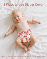Babygoal waterproof diaper cover with leak-free layer