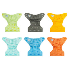 Babygoal double gusset diaper cover side view highlights leak-prevention design for all-day wear.