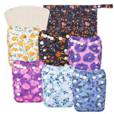 Babygoal newborn cloth diaper pack cover shows leak protection for quick changes.