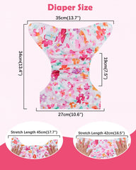 Elastic leg gussets and waistband for secure, comfortable fit
