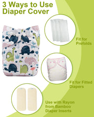 Babygoal waterproof TPU outer layer keeps diapers dry and comfortable.