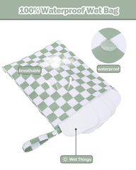 Babygoal bag open view shows organized wet and dry compartments