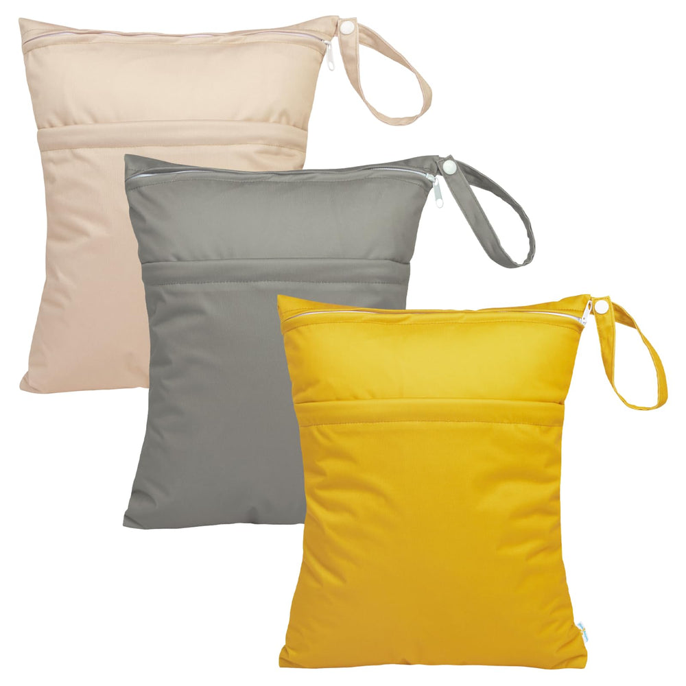 Babygoal wet dry bags three-pack with durable waterproof exterior for wet and dry items