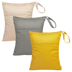 Babygoal wet dry bags three-pack with durable waterproof exterior for wet and dry items