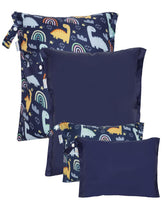 babygoal Wet Dry Bags front view: compact 4-pack for on-the-go organization.