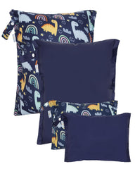 babygoal Wet Dry Bags front view: compact 4-pack for on-the-go organization.