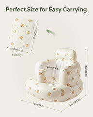 Babygreat L-size backrest detail emphasizes ergonomic support for growing babies.