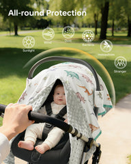 Babygreat snap peekaboo opening keeps baby visible while blocking drafts