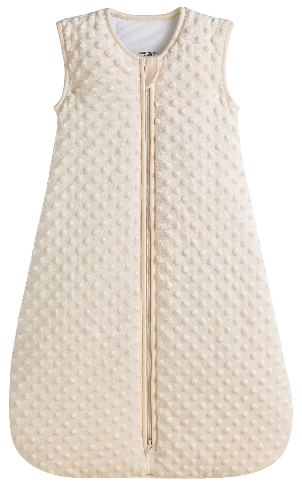 Baby in a Bag Summer Model sleeping bag in plush Minky Dot for cozy nights
