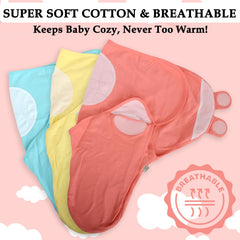 BABYKINZ ergonomic hip-support swaddle helps safe leg positioning