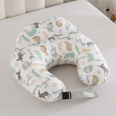 BABYLIAN nursing pillow showing adjustable waist strap for a secure, customizable fit.