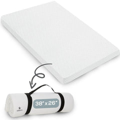 Babylicious roll-up pack and play mattress pad for travel convenience and comfort.