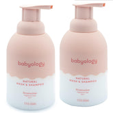 Babyology all-natural baby wash bottle with rose water for gentle cleansing
