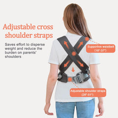 BABYPARK ergonomic M-position carrier promotes hip-friendly carry for growing infants and toddlers.