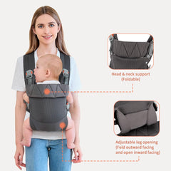 BABYPARK soft breathable fabric cradle creates snug, cozy space for baby’s early bonding moments.
