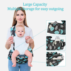 BabyPark adjustable shoulder strap demonstrates even weight distribution for comfort.