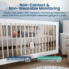 Babysense 7 non-contact monitor provides safe, non-wearable infant monitoring.