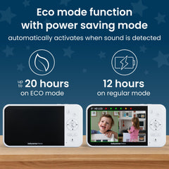 Babysense Prisma split-screen view enables multitasking with two feeds.