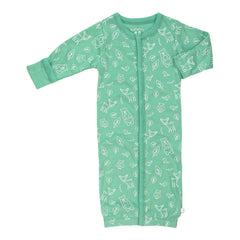 Babysoy forest-friend-dragon gown-sleep sack on display, ultra-soft bedtime comfort.