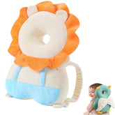 Baby Walker Head Protector Backpack shows soft cotton padding and breathable mesh for comfort.