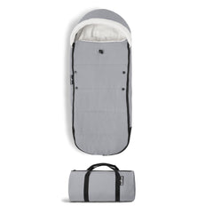 Babyzen YOYO footmuff stone sherpa lining provides cozy warmth for chilly stroller walks.