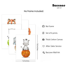 Baccone Baby Boy Wall Art Woodland Nursery creates warm vibes for bedtime stories.