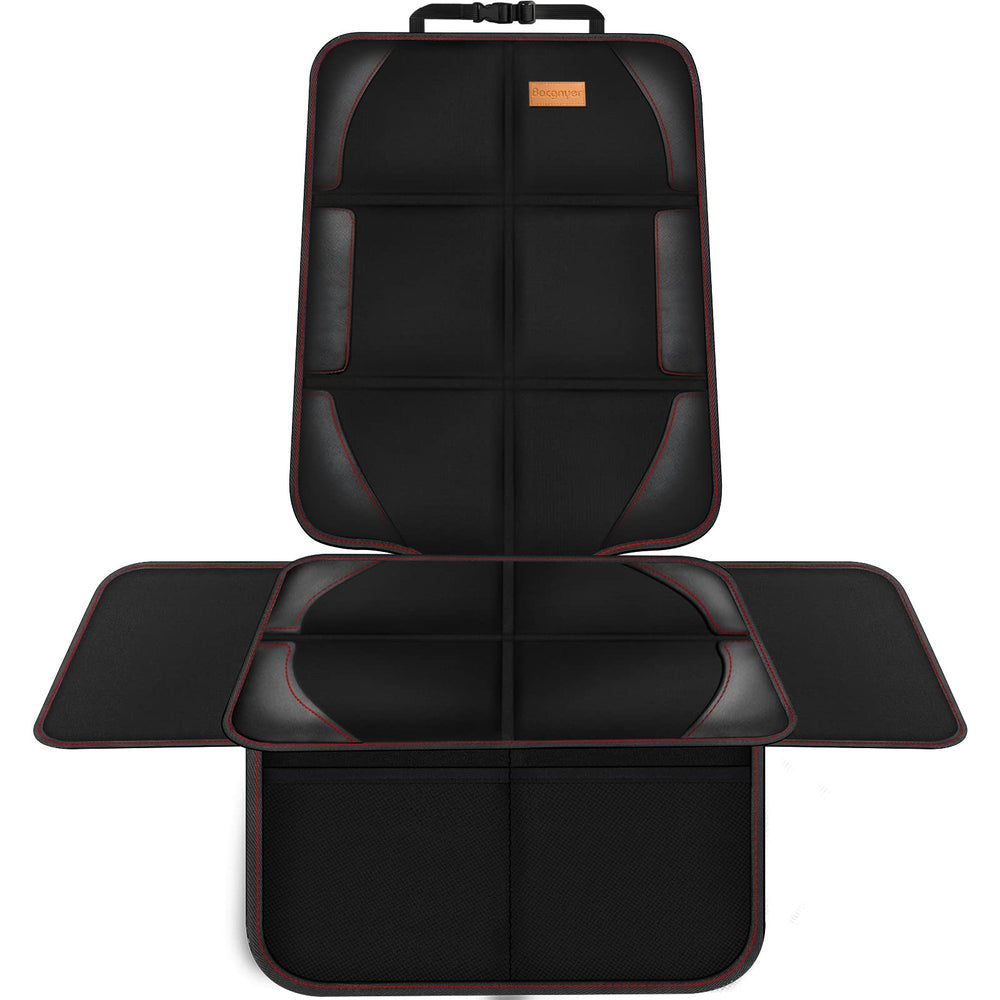 Bacgnyer car seat protector front-seat padding shields leather seats from spills and wear.