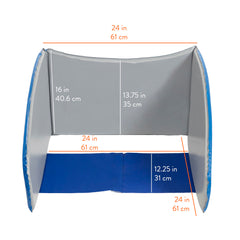 Back2School Express NapNest easy-connect fasteners enable quick, secure setup.