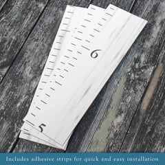Back40Life BMK growth chart side view showing slim profile for wall mounting