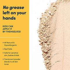 Bada Boom hypoallergenic sunscreen safe for ages 6+ months on sensitive skin.