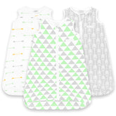 Baebae Goods baby sleep sack front view with cozy cotton fabric for naps