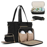 BAFASO wearable bag with front insulated pouches for pump storage on the go