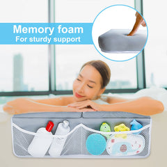 BaHoki Essentials elbow rest pad in tub for comfortable bathing posture