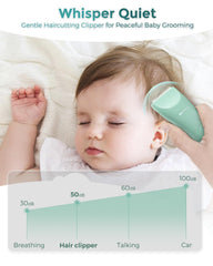Baistom baby hair clippers with ceramic blade for smooth, snag-free cuts.