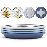 Bakpoco 8in baby suction plate in sage keeps meals tidy at the high chair
