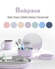 Bakpoco durable unbreakable toddler plate ready for drops and daily use
