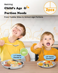 Bakpoco kid plate non-toxic and BPA-free, perfect for everyday meals.