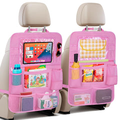 BALEINE backseat organizer with reinforced straps keeps car clutter under control.