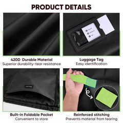 BALEINE bag with water-resistant fabric keeps dirt and moisture away.