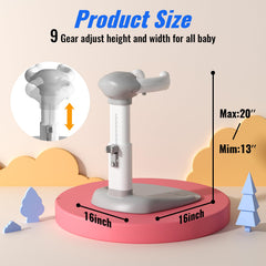 BALLA BALEIN anti-slip baseboard provides secure footing during bath time.