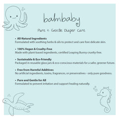 BALM! Baby Diaper Balm Stick shows creamy texture ready to rub in.